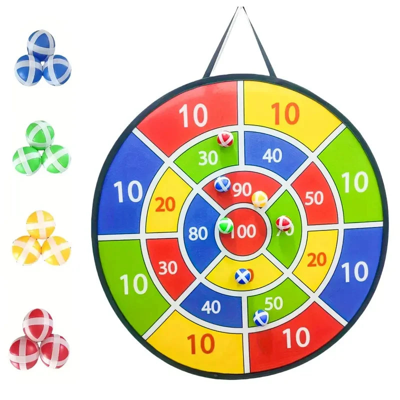 Large Dart Board 72cm – Safe Indoor & Outdoor Dart Game for Kids