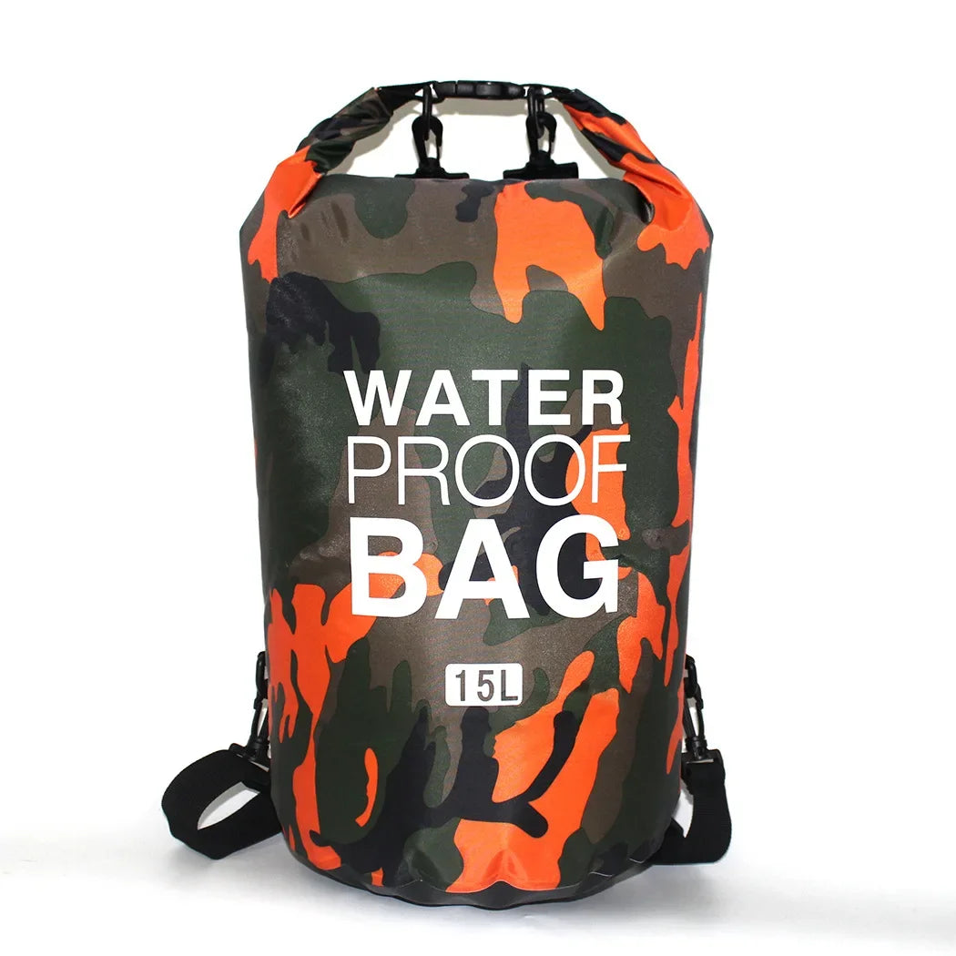 Waterproof Dry Bag 2L–30L – Outdoor Roll-Top Sack for Hiking, Rafting & Camping