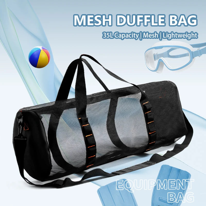 Extra Large Mesh Dive Bag – Heavy-Duty Duffle for Scuba Diving & Snorkelling Gear