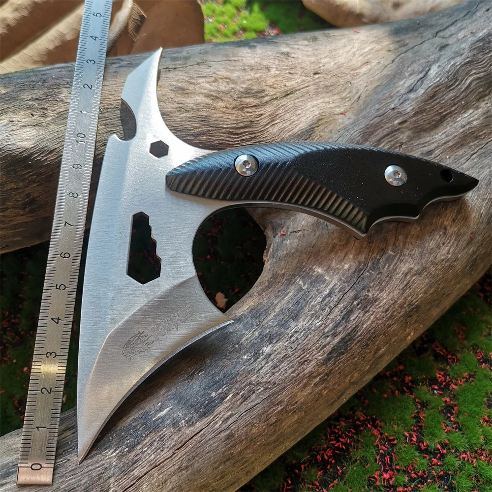 9Cr18 Stainless Steel Camping Hatchet – Tactical Survival Axe with Cover