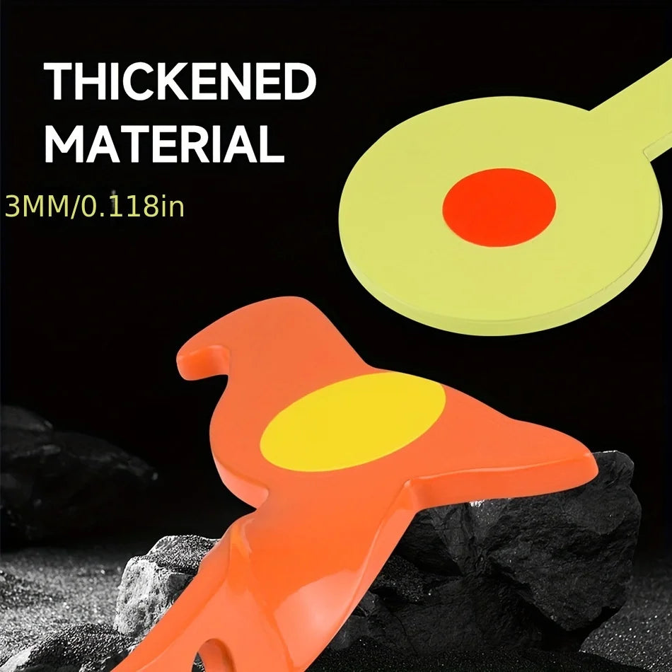 5.5" Stainless Steel Bird Rotating Target – BB & Slingshot Air Gun Practice