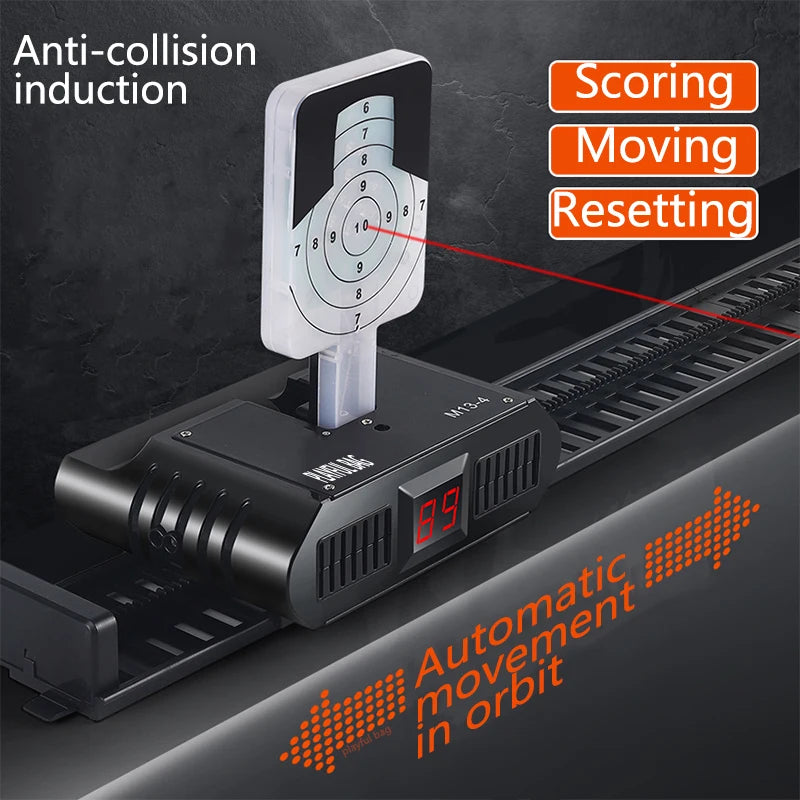 Laser Shooting Target – Auto-Reset Scoring System (Voice Feedback, Toy Gun Compatible)