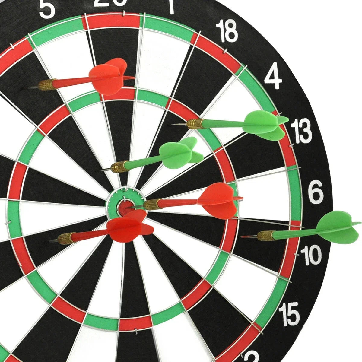 Double-Sided Dart Board Game Set – 12"/15" Professional Leisure Dartboard with Steel Tip Darts
