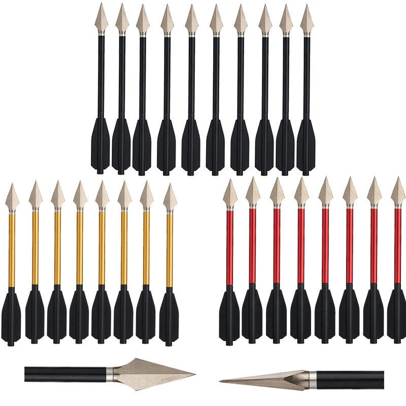 6.7-Inch Aluminum Crossbow Arrows – Mini Bolts with Replaceable Hunting Tips