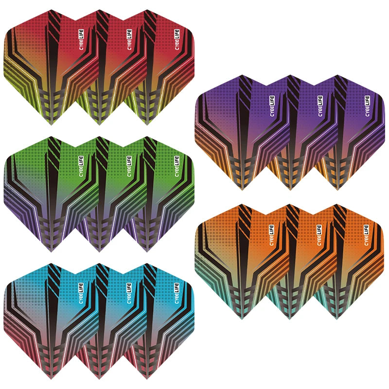 15PCS Standard Dart Flights – Feather Tail Design for Outdoor Games