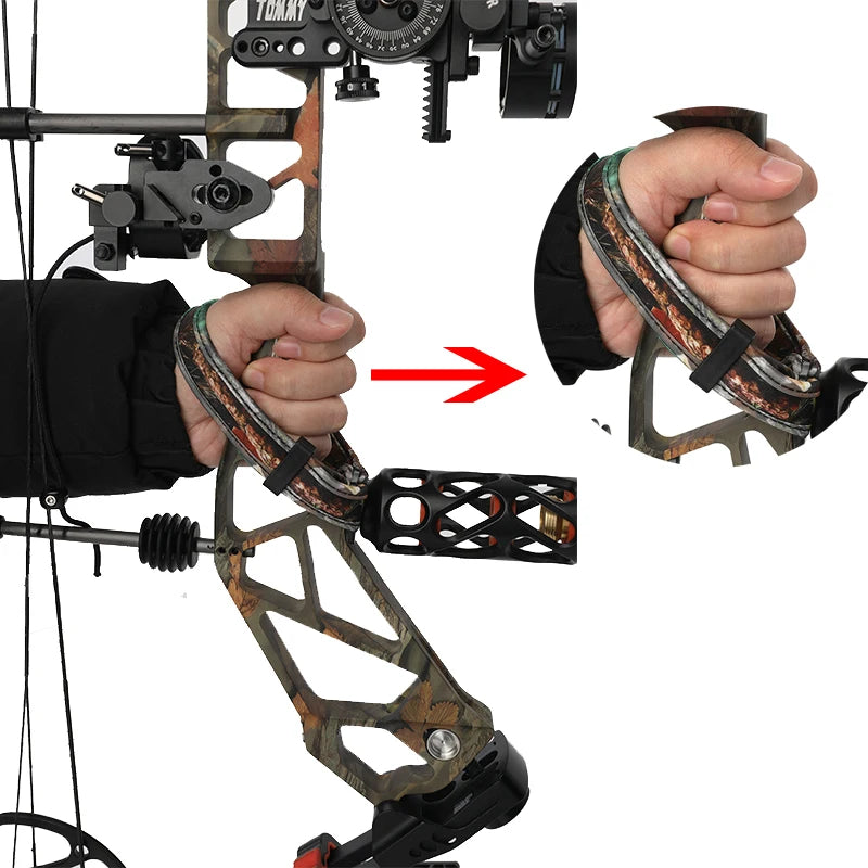 Compound Bow Wrist Sling Adjustable Braided Strap for Archery