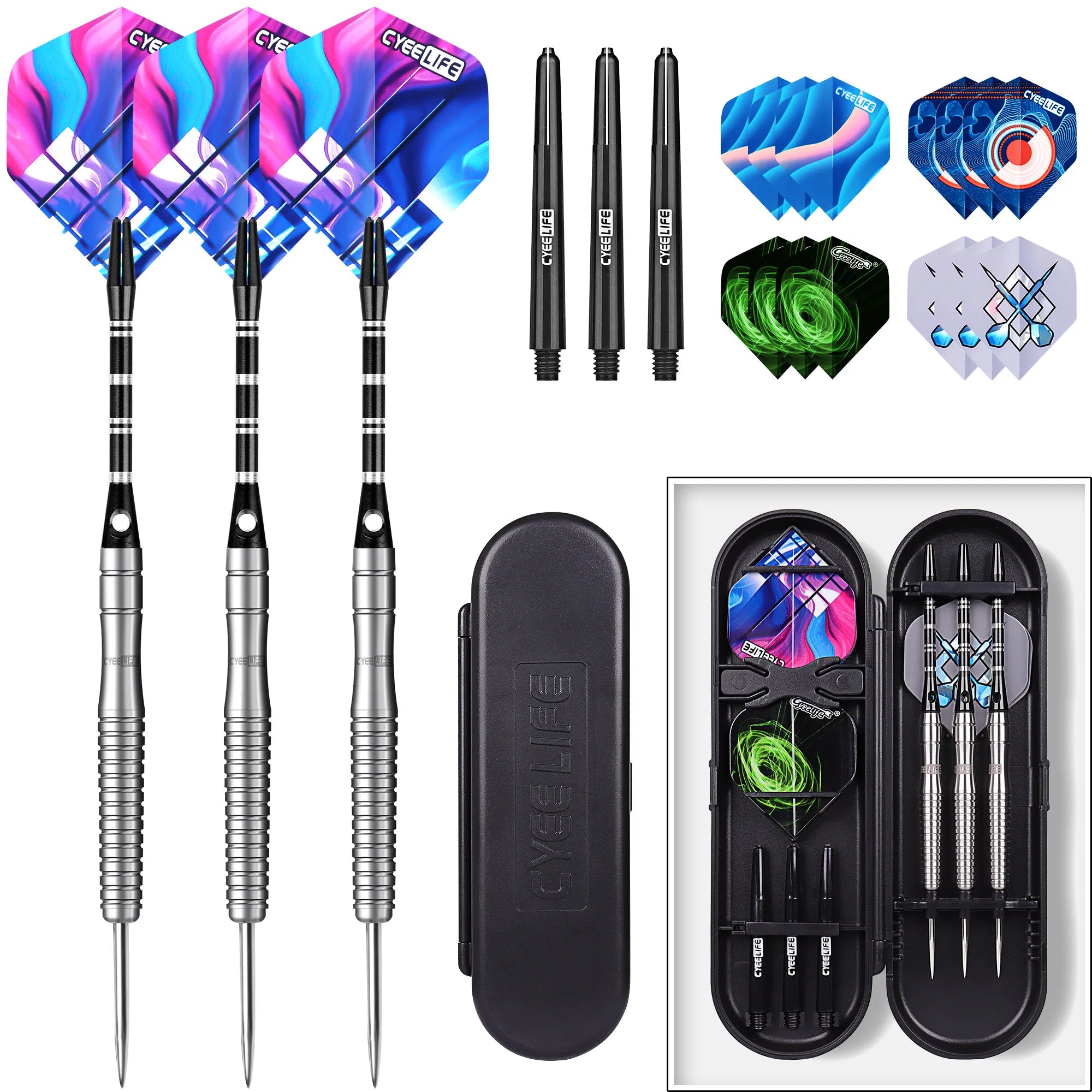 23g Tungsten Steel Tip Darts – 90% Tungsten, Professional Competition Set