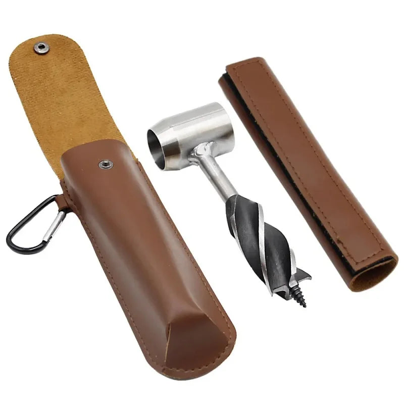 Bushcraft Hand Auger Wrench Wood Drill Tool for Camping & Outdoor Woodworking