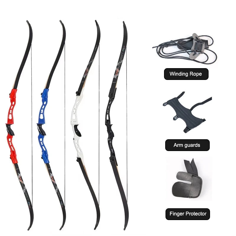 66" SF Recurve Bow Set – Alloy Riser Competition Bow Right Hand 20-40lbs