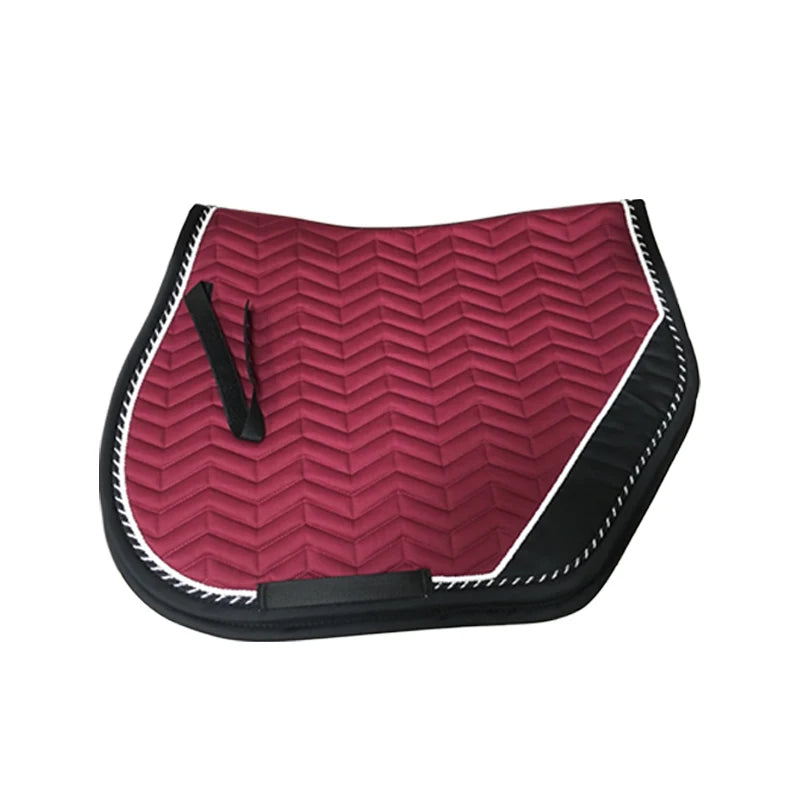 Full Size Cotton Horse Saddle Pad with Soft Lining for Jumping and Riding