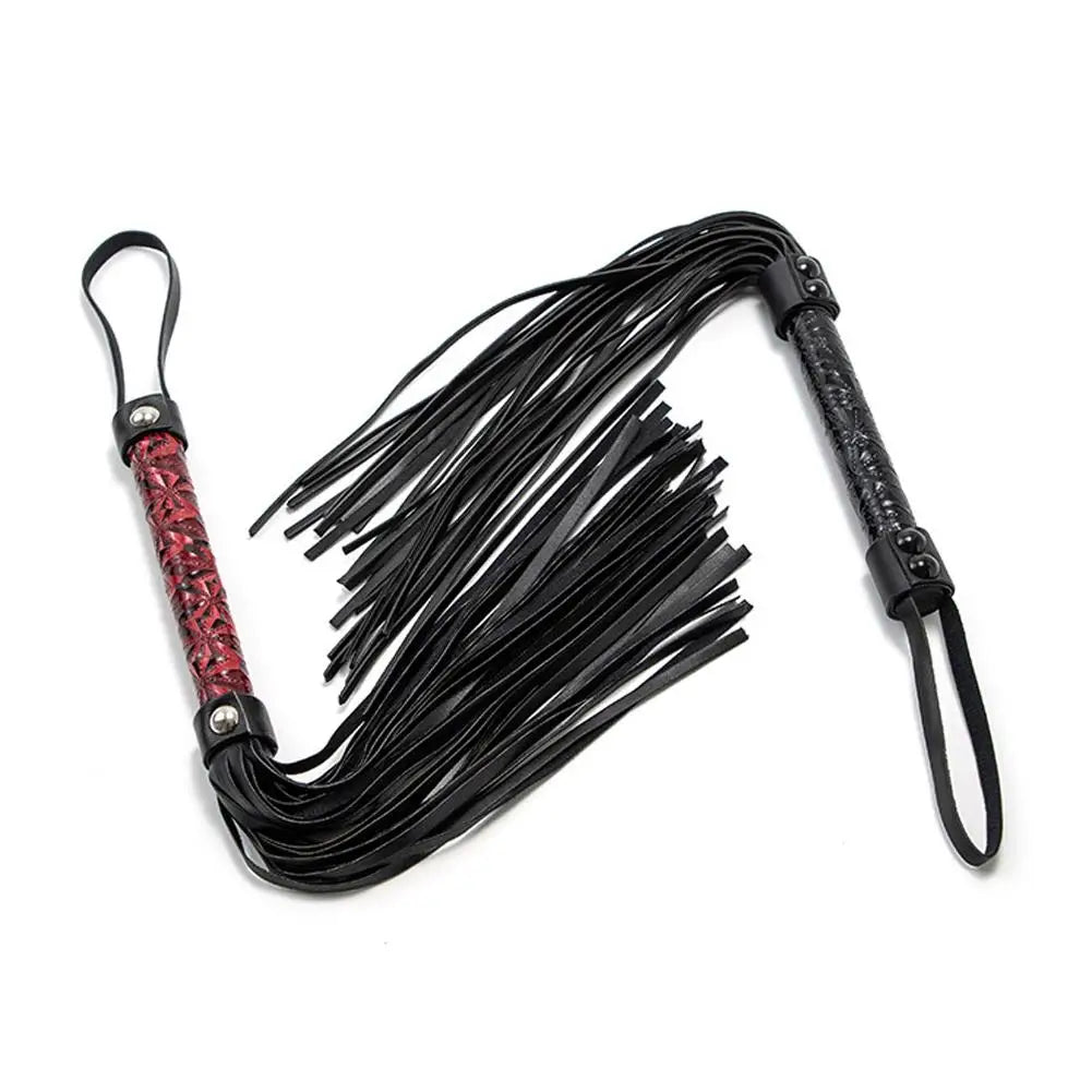51cm PU Leather Horse Whip – Non-Slip Handle Training Crop with Tassels for Equestrian Riding