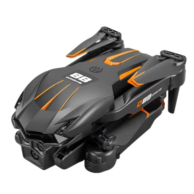 Foldable 8K Drone with Dual Camera and Optical Flow for Aerial Photography