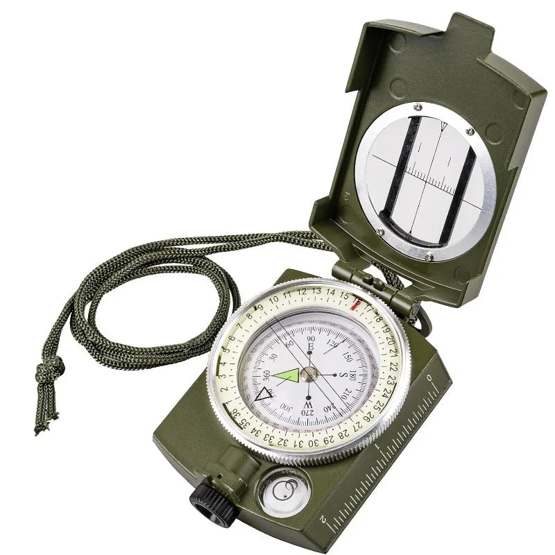 Tactical Military Compass Waterproof Pocket-Sized Hiking Navigation Tool