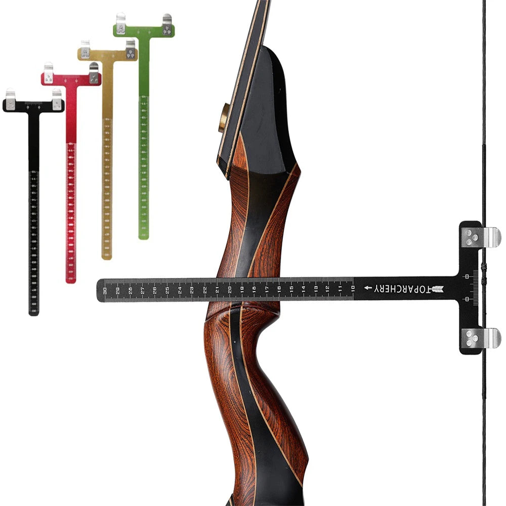 Aluminum Alloy Archery T-Ruler – Nocking Point & Brace Height Measurer