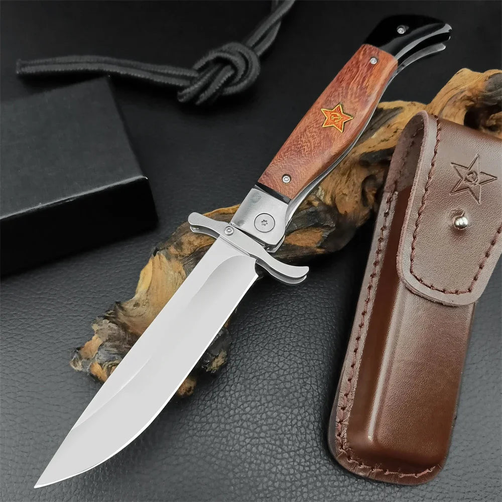 Folding Knife – 440C Stainless Steel Tactical Pocket Knife for Camping & EDC