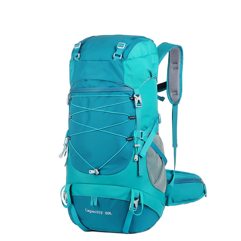 50L Hiking Backpack with Rain Cover for Trekking, Camping and Outdoor Travel
