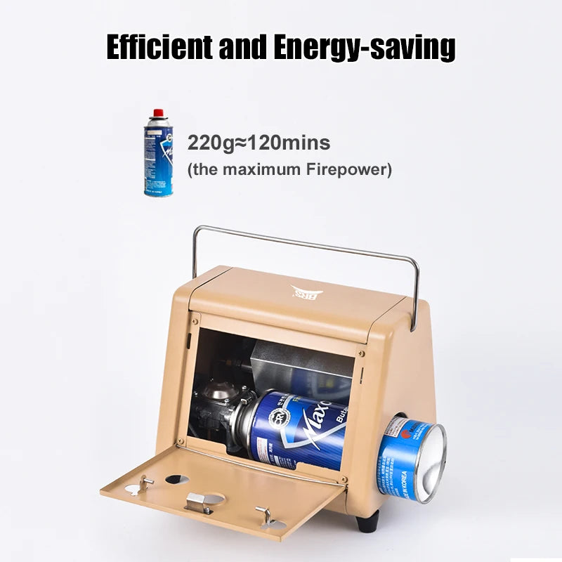 Portable 1500W Camping Tent Heater with Infrared Heating & Gas Control Valve