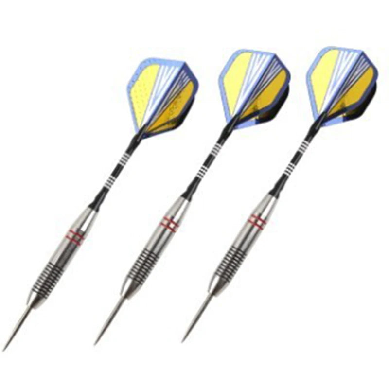 3 pcs professional steel tip darts – 24g with aluminium shafts and premium flights
