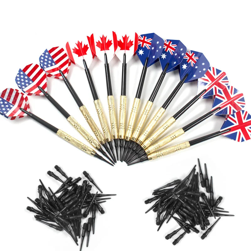 12 pcs soft tip darts set – 14g professional darts with replacement tips for electronic boards