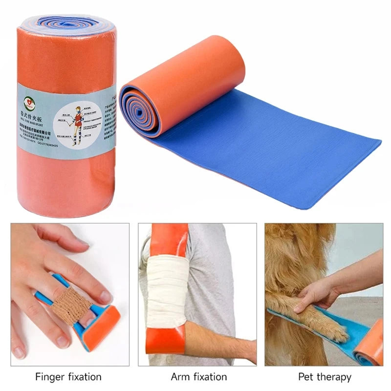 Medical Splint Roll Aluminium – Emergency Survival First Aid Fracture Fixation for Neck, Leg, Arm