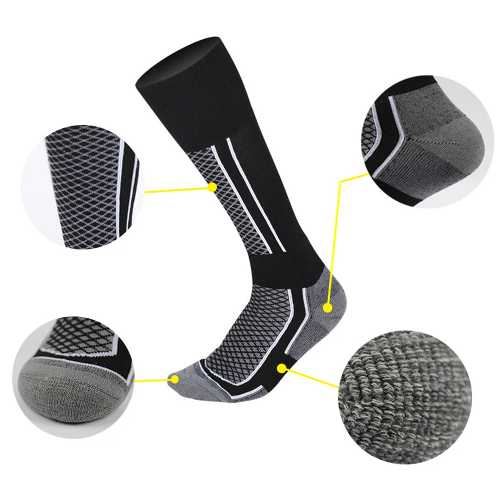 Thickened Equestrian Socks – Winter Warm Long Socks for Riding, Skiing, Hiking & Outdoor Sports