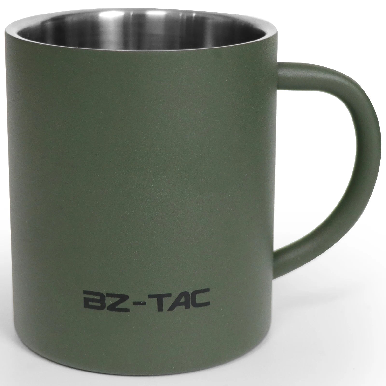 Insulated Stainless Steel Coffee Mug with Handle for Camping and Outdoors