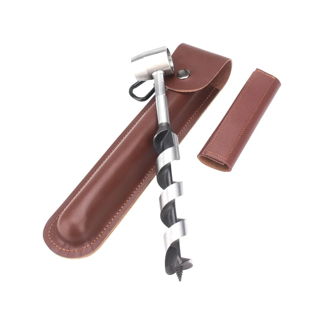 Survival Hand Auger Wrench Manual Wood Drill for Camping & Bushcrafting