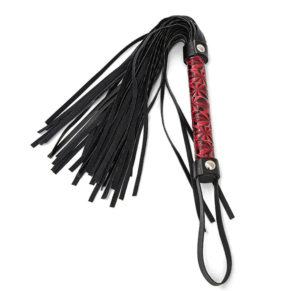 51cm PU Leather Horse Whip – Non-Slip Handle Training Crop with Tassels for Equestrian Riding