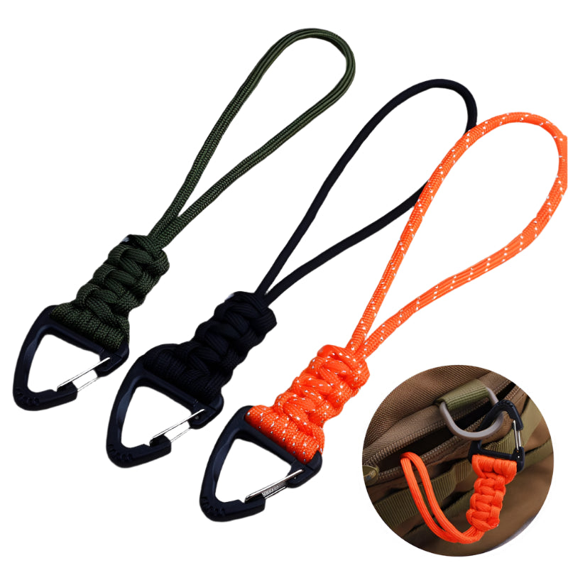 Paracord Keychain with Metal Buckle for Outdoor and Everyday Use