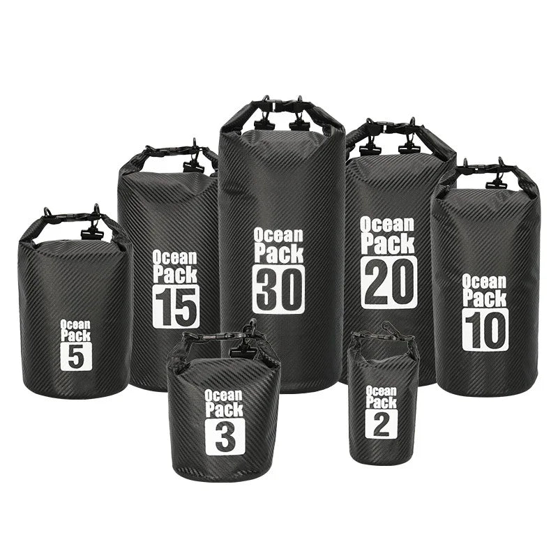 Waterproof Dry Bag 2L-30L – Floating Carbon Fibre Sack for Kayaking & Boating