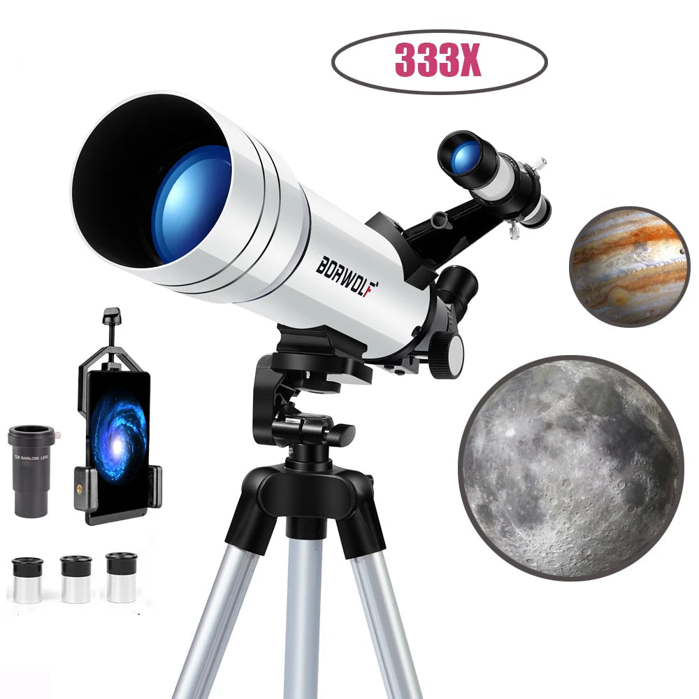 Telescope Professional HD Astronomical Telescope – 333X Magnification for Moon and Star Viewing
