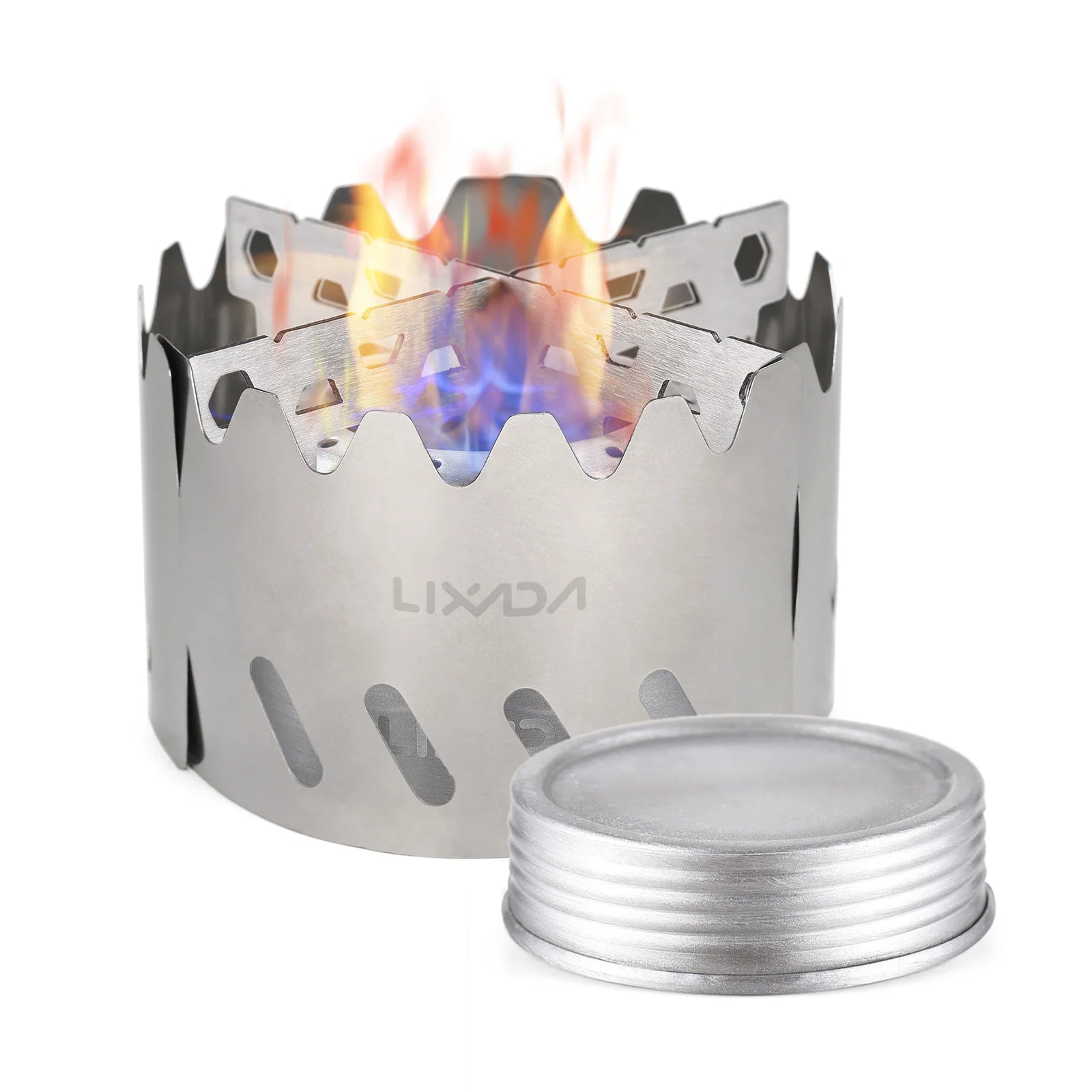 Ultralight Alcohol Stove with Windshield – Portable Aluminium Cooking Kit for Hiking & Camping
