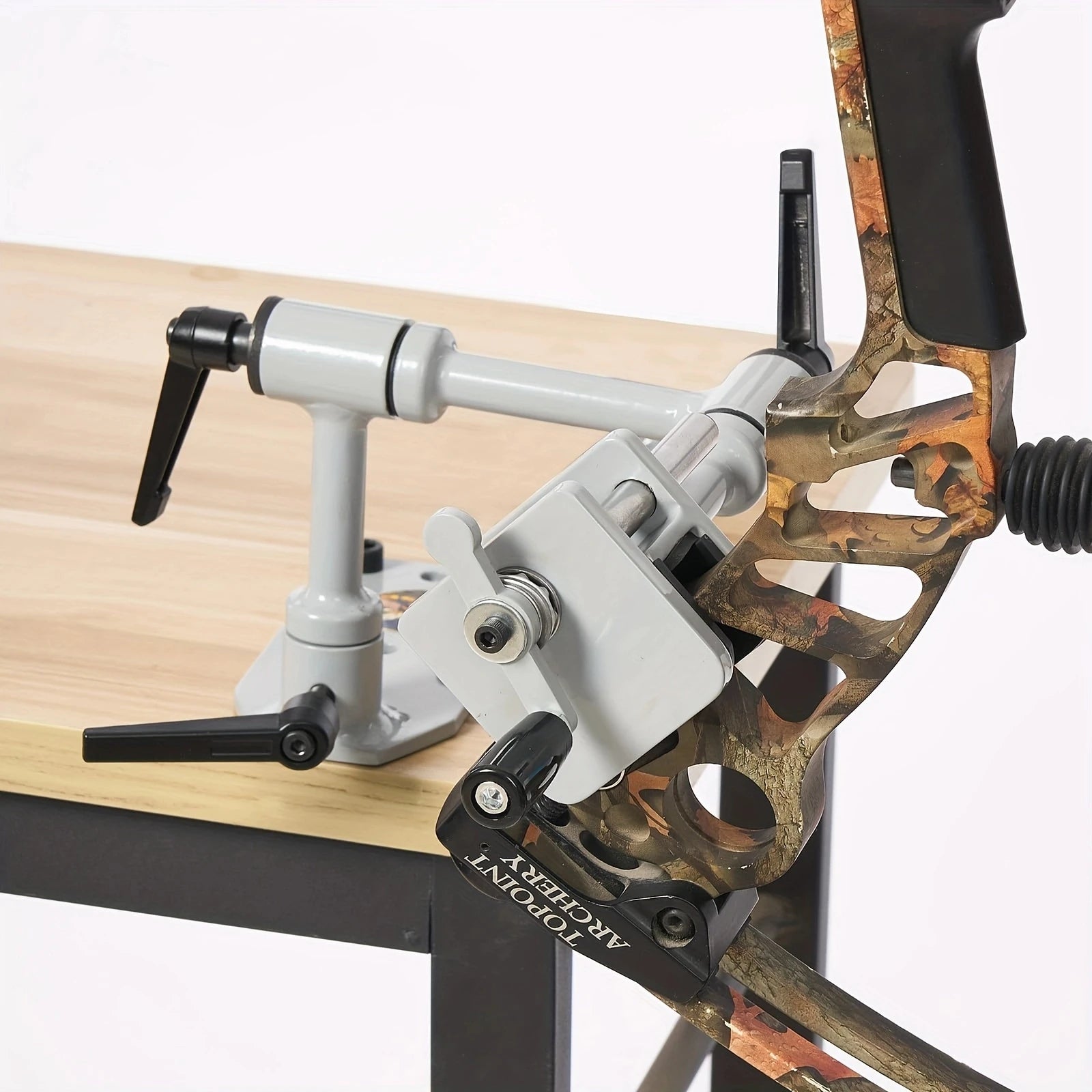 Bow Vise 360° Adjustable Mount Tool with Level Kit for Compound Bow Tuning