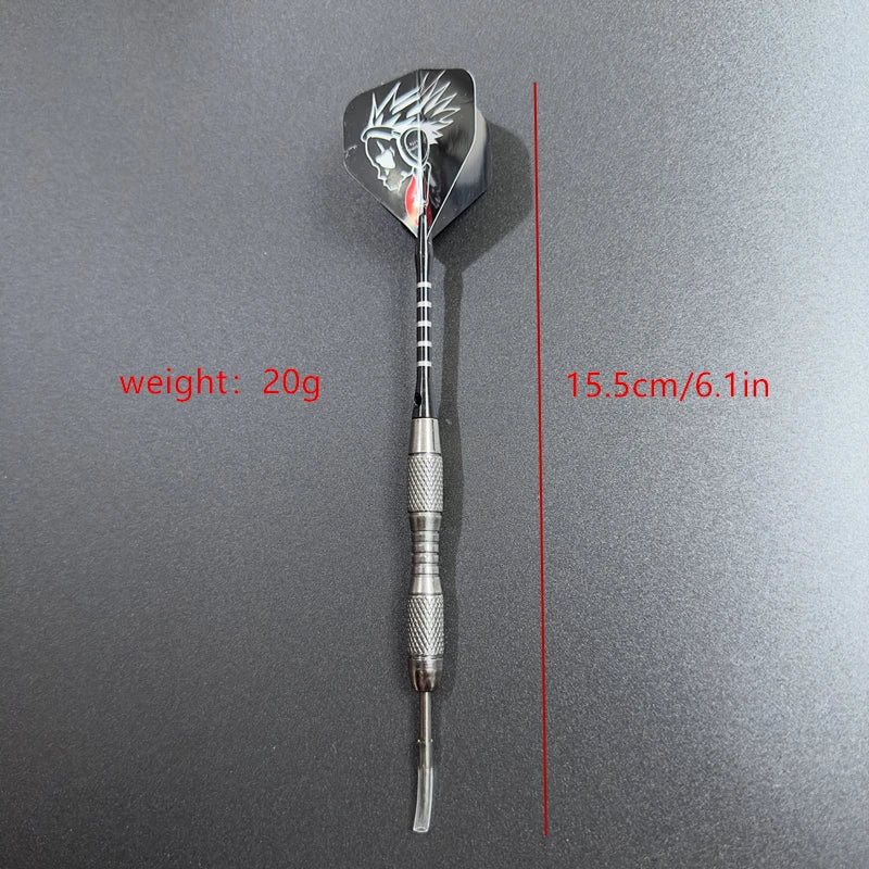 3pcs/Set Metal Imitation Tungsten Steel Needle Darts 20g with Black Aluminum Rod - Professional Training