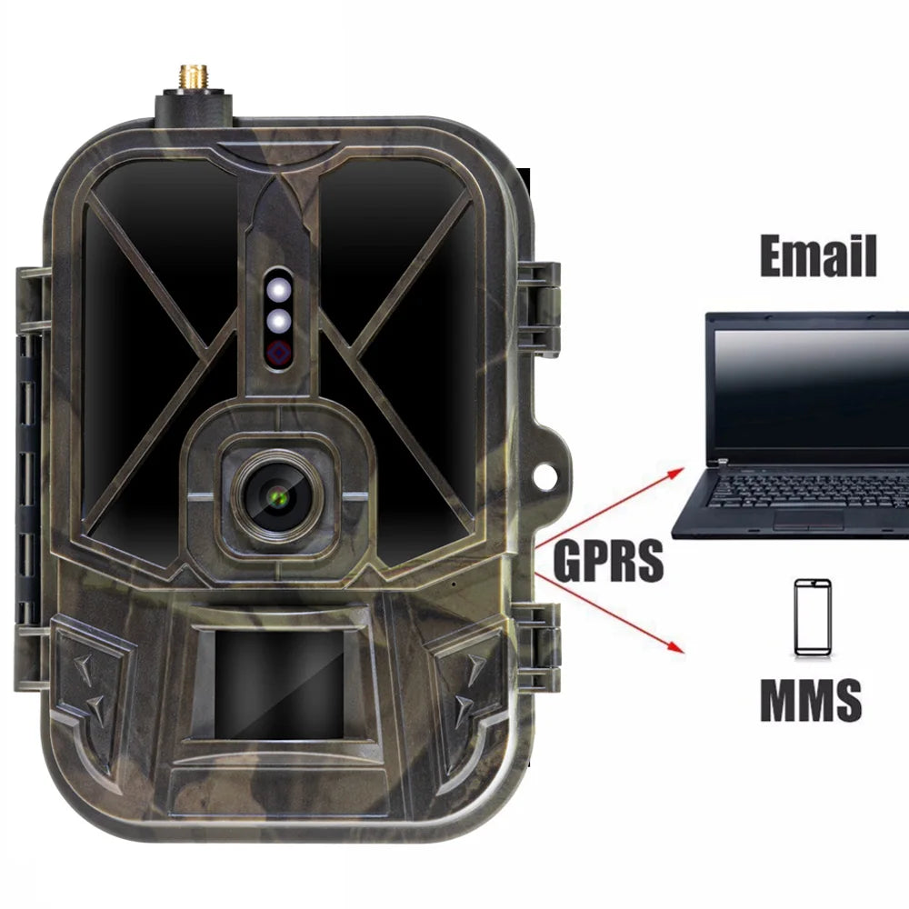 2G Cellular Trail Camera – 16MP 4K Wildlife Photo Trap with Long Standby