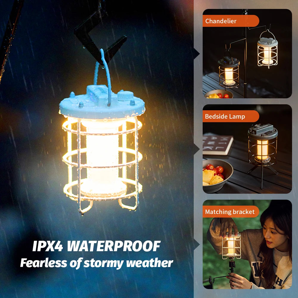 Portable Outdoor Camping Lamp – Atmosphere Tent Light with 110 Lumens & Waterproof Design