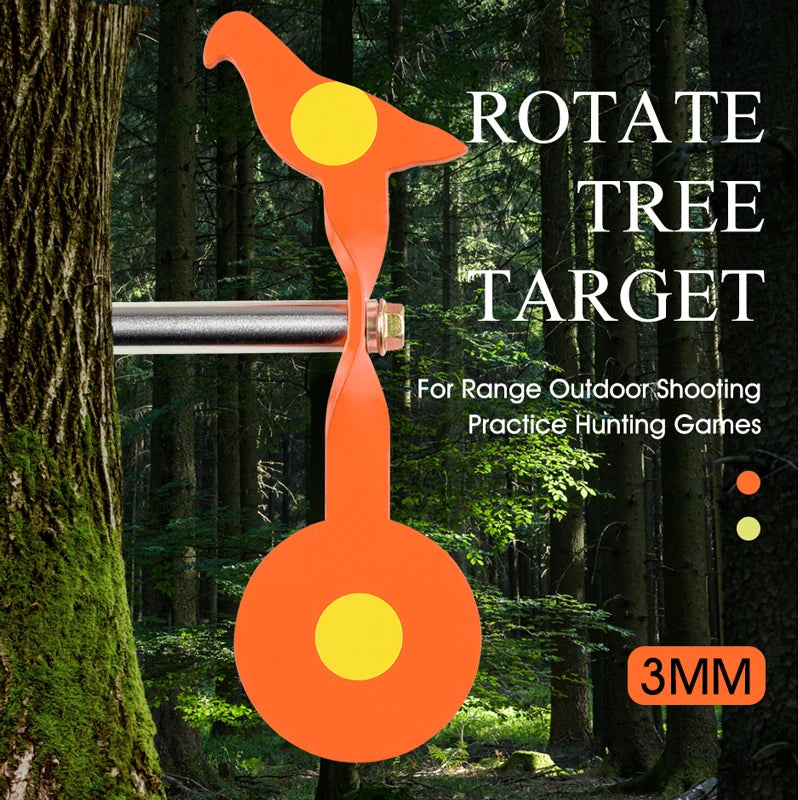 Rotating Bird-Shaped Metal Target, Stainless Steel Spinner for Shooting, Outdoor, Air Gun, Shooting