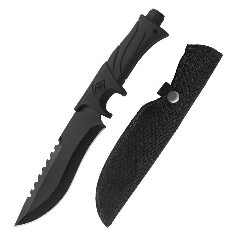 High Hardness EDC Survival Knife with ABS Handle & 5CR15 Steel Blade