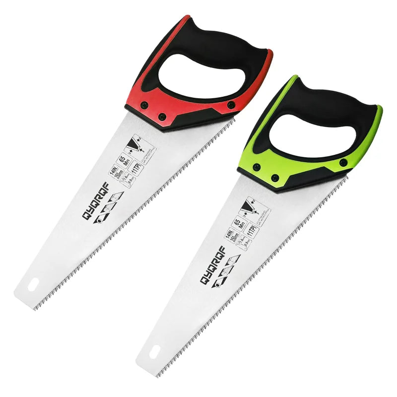 14 Inch Hand Saw with Soft Grip and Fine-Cut Blade for Wood and Drywall