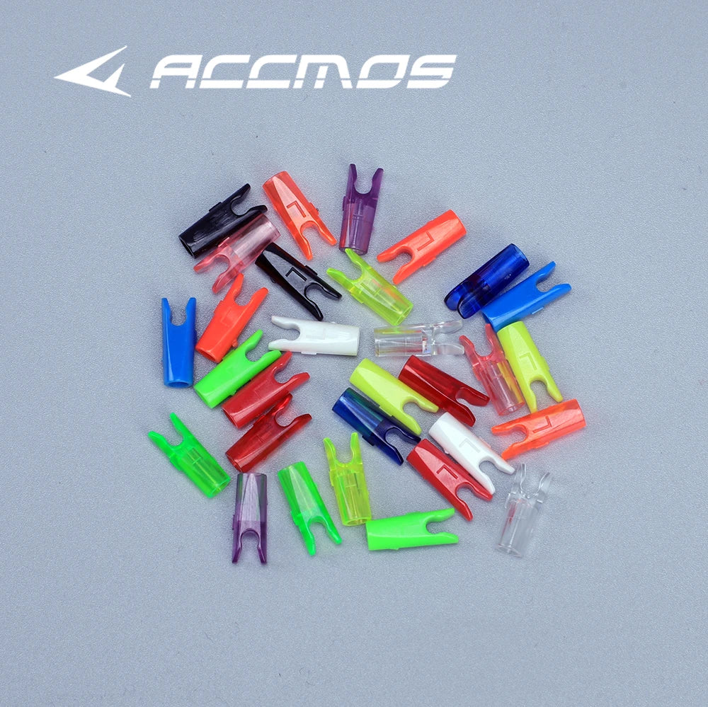 60pcs Plastic Arrow Pin Nocks, Size L & S For ID4.2mm, ID6.2mm, 3.2mm, DIY Arrow Shaft Archery