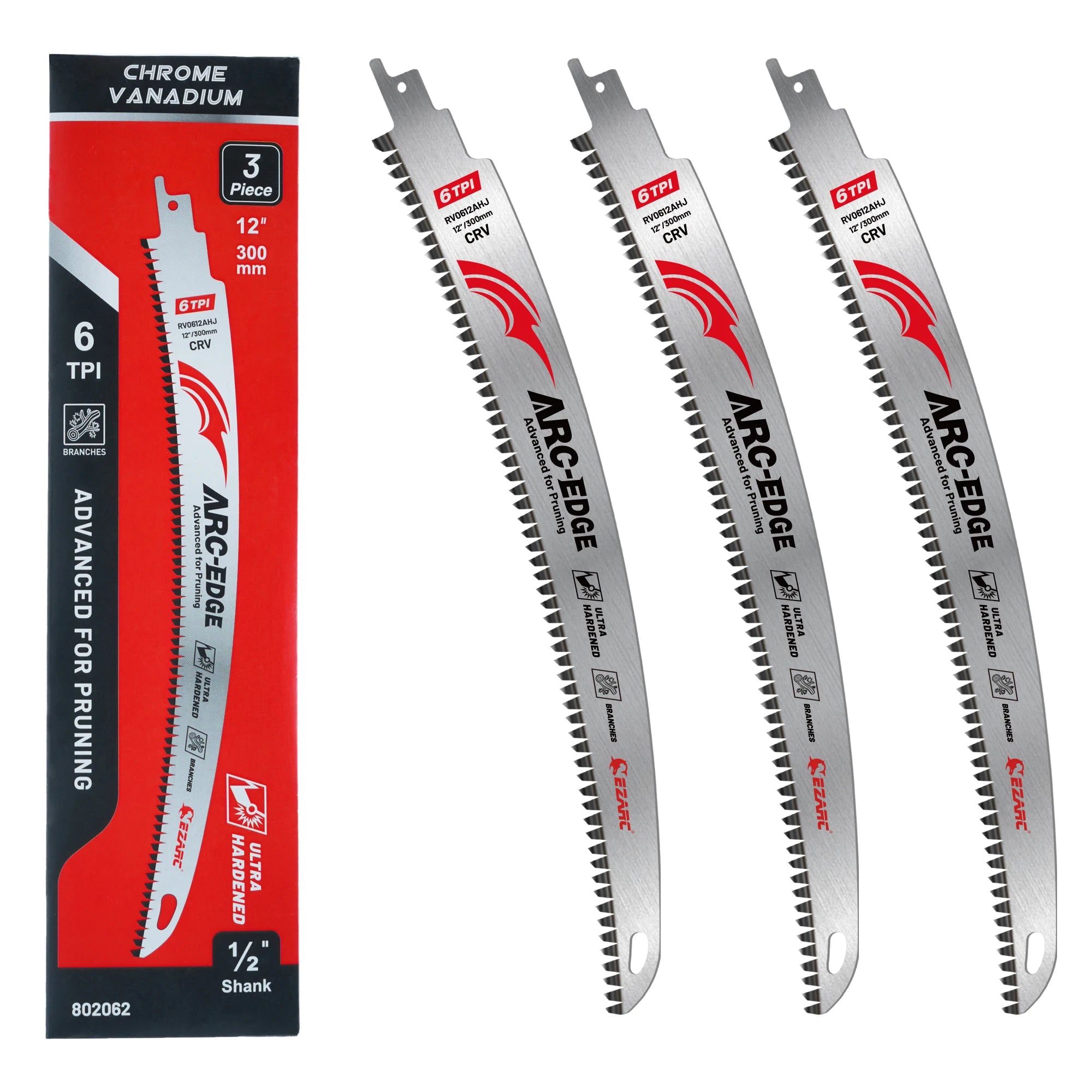 12 Inch Reciprocating Saw Blades for Wood Cutting and Tree Pruning