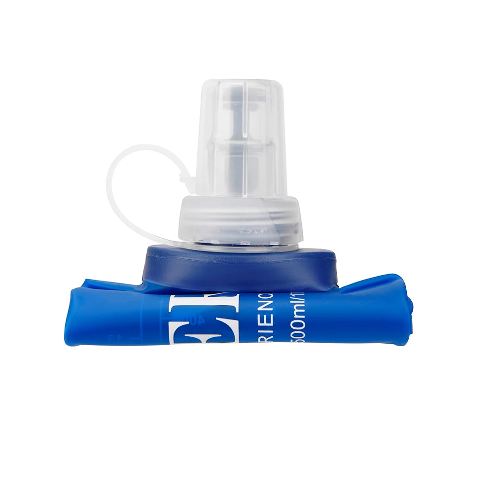 Collapsible Soft Water Bottle 250ml & 500ml – Foldable TPU Flask with Straw for Running & Hiking