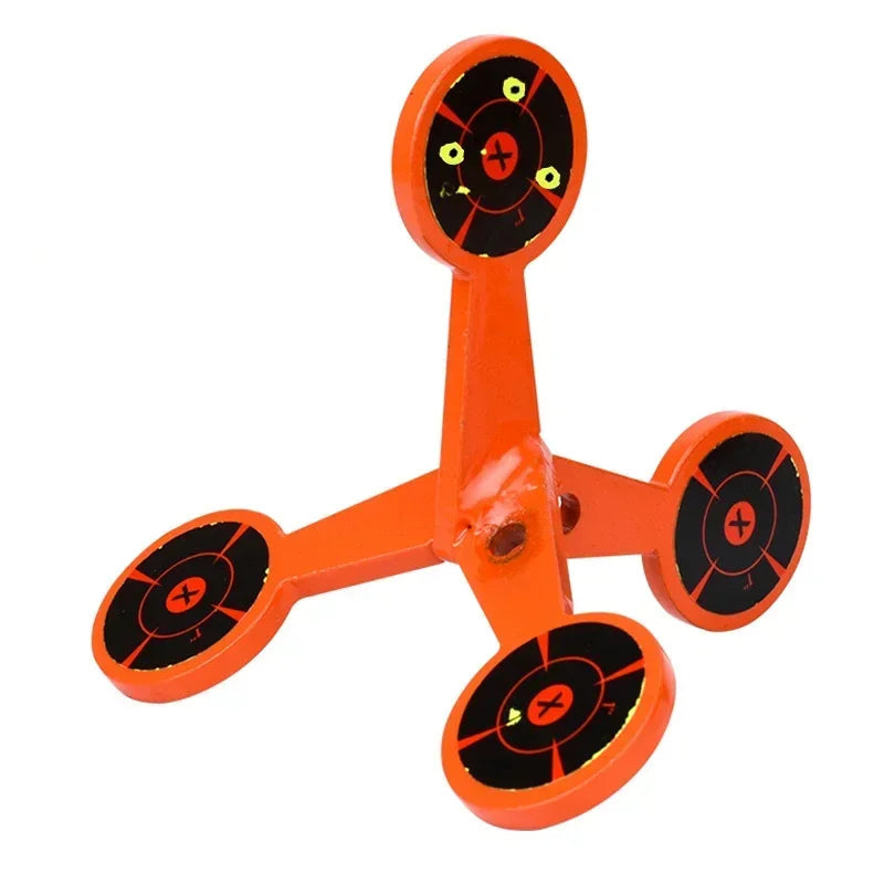 Pinball Shooting Metal Rolling Target Set - Slingshot & Air Gun Practice with Splash Target Paper