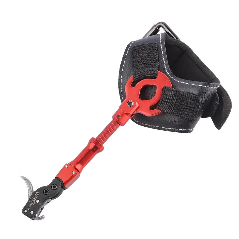 Compound Bow Release Aid Adjustable Wrist Strap with 360° Caliper