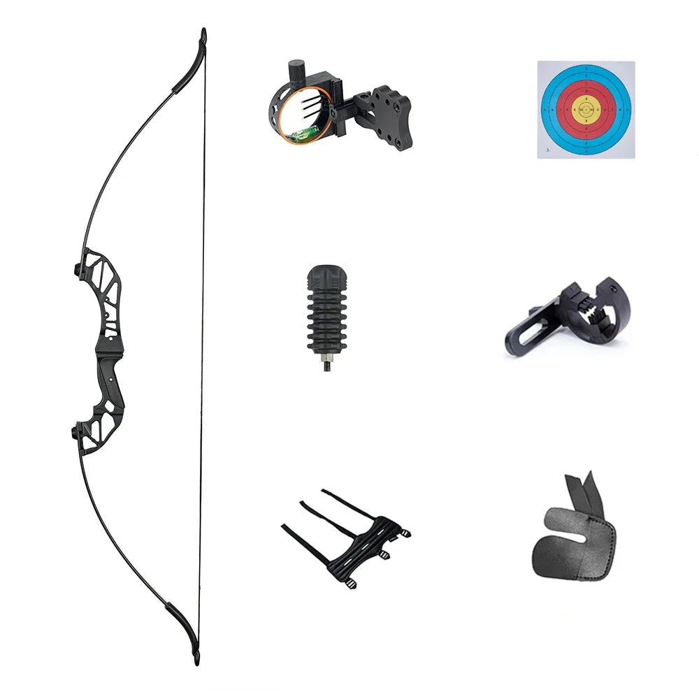 52" Takedown Recurve Bow with Stabiliser – 20/30lbs for Right-Handed Archery and Hunting