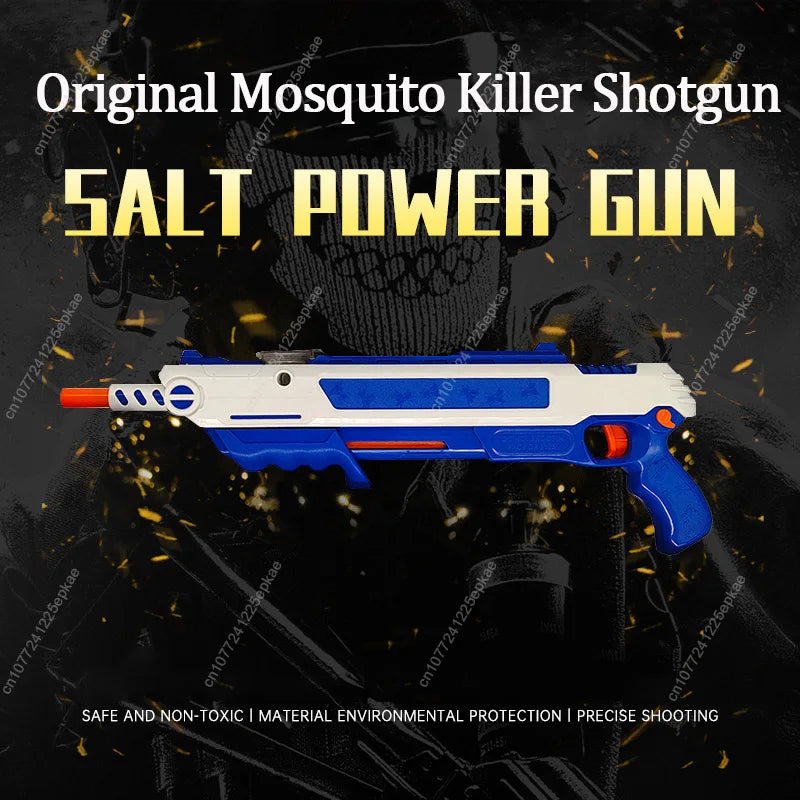 SALT POWER GUN 3.0 Fly & Mosquito Salt Gun – Safe Bug Blaster Toy for Kids & Adults