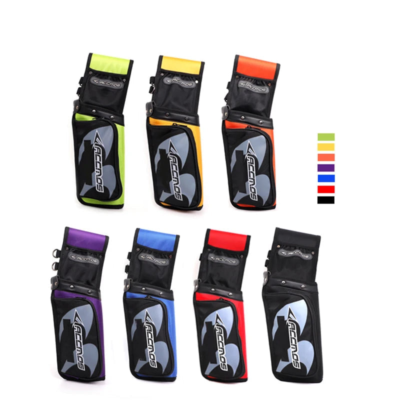 Waist Carry Arrow Quiver & Release Pouch, Archery Storage Holder for Hunting