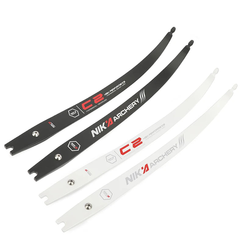 ILF recurve bow limbs C2 H25-68" – carbon fibre & fibreglass, 12–50lbs draw weight