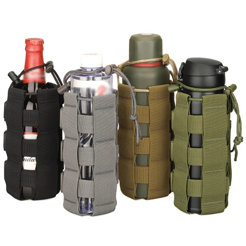 Tactical Molle Water Bottle Holder – 600D Nylon Outdoor Pouch for 500–800ml Bottles