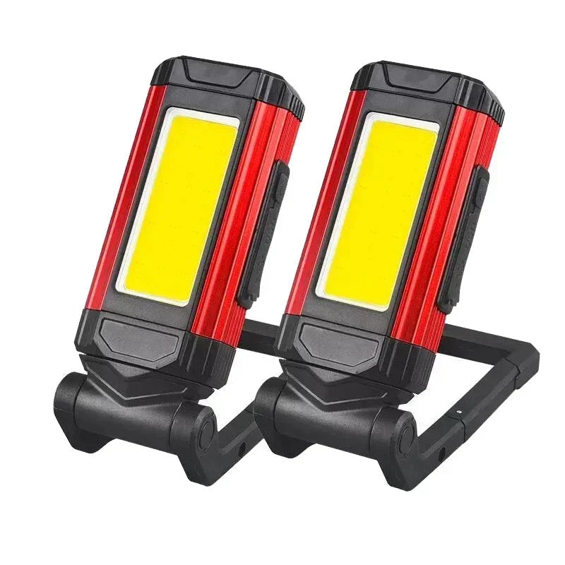 Magnetic COB Work Light USB Rechargeable LED Flashlight Portable Lantern